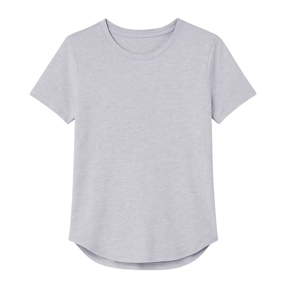 Daily Ritual T Shirt Womens Small Lavender Cotton Roll Sleeve Crewneck NWT Soft